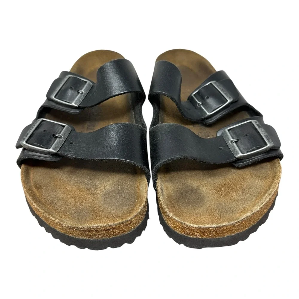 Birkenstock Arizona Soft Footbed Leather Preppy Habana Size 44  11-11.5 - Picture 10 of 13